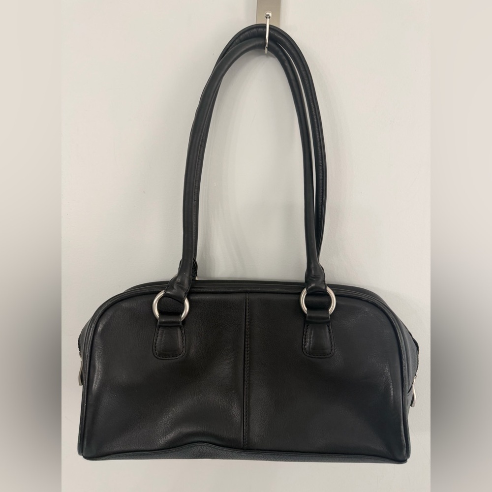 Osgoode Marley black leather handbag purse - Picture 6 of 15